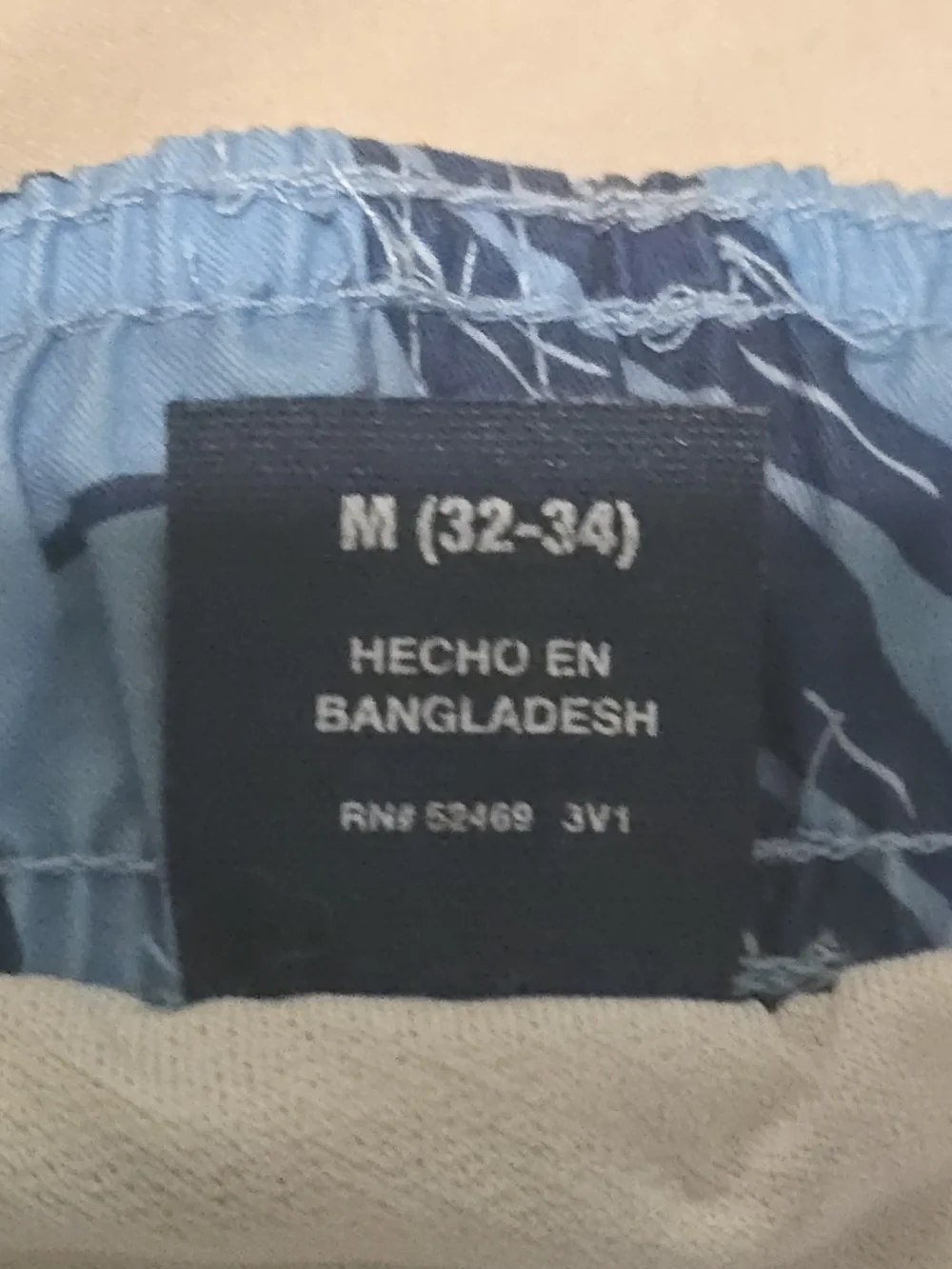 Light Blue Floral Men's Swim Trunks